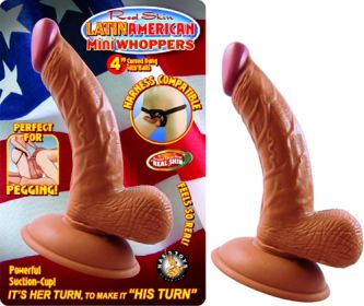 Latin American Mini Whoppers 4 Inch Curved Dong With Balls