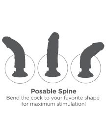 King Cock 6-Inch Vibrating Cock - Light