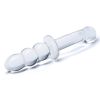 8 Inch Ribbed G Spot Glass Dildo