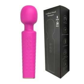 Female AV Stick Vibration 20 Frequency 8-speed Handheld Massage Stick USB Charging Foreign Trade Hot Selling Sex Products