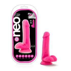 Neo Elite 6 Inch Silicone Dual Density Cock With Balls