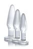 Dosha 3 Piece Glass Anal Plug Kit