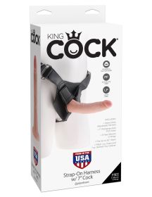 King Cock Strap on Harness With 7 Inch Cock