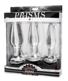 Dosha 3 Piece Glass Anal Plug Kit