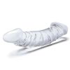 10.5 Inch Girthy Realistic Glass Double Dong