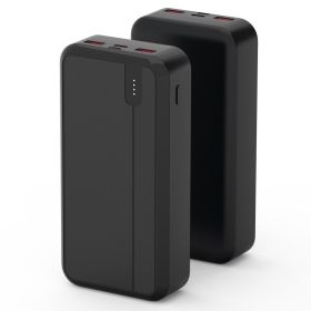 1Pc 10000mAh Or 20000mAh Optional PD22.5W Fast Charging Power Bank Fast Charger Portable Phone Charger With Type-C USB Cable Fit For IOS Phone 16 (Option: 20000mAh-Black)