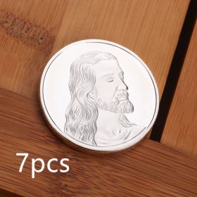 Jesus Commemorative Coin Dinner Commemorative (Option: Silver-7PCS)