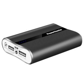 12000mAh Portable Charger With Dual USB Ports 3.1A Output Power Bank Ultra-Compact External Battery Pack (Option: Black)