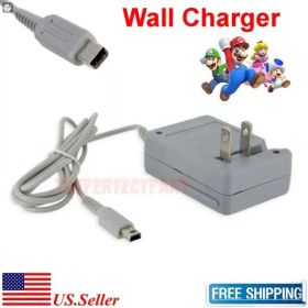 New AC Adapter Home Wall Charger Cable For Nintendo DSi 2DS 3DS DSi XL System (Option: Gray)