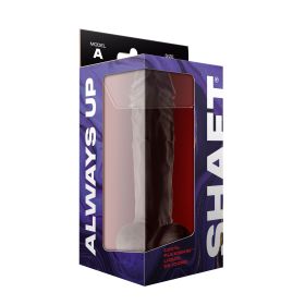 Shaft Model a 10.5 Inch Liquid Silicone Dong  With Balls (Option: Mahogany)