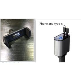 Metal Car Charger 100W Super Fast Charging Car Cigarette Lighter USB And TYPE-C Adapter (Option: Black2-100W)