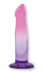 Shades, 6.25" G Spot Jelly Tpr Gradient Dong (Option: Pink and Purple)