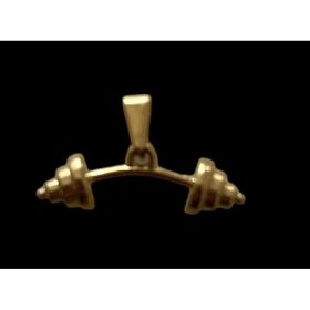 Pendant Only  NO CHAIN (Option: Gold-Dumbbell pendant)