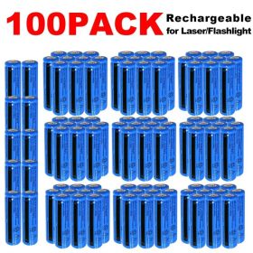 50&100pcs  Battery 3.7V Rechargerable Li-ion 3000mAh 18650 Batteries For Torch Flashlight Laser Headlamp (Option: 100PCS)