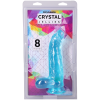 Crystal Jellies Curved Realistic Cock With Balls