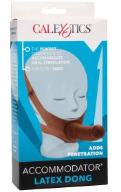 The Original Accommodator Latex Dong (Option: Brown)