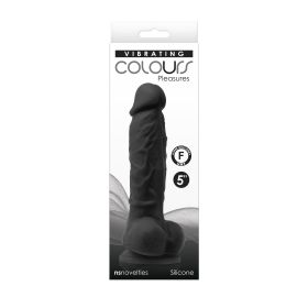 Colours Pleasures Vibrating (Option: 5 Inch Dildo   Black)